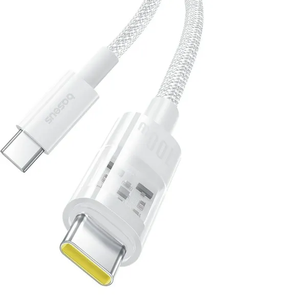 USB-C - USB-C kaapeli Baseus P10373000211-00 Balts 1 m