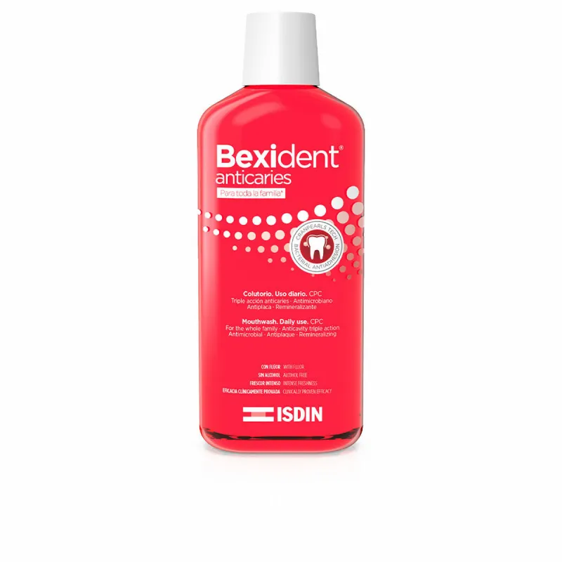 Mutes Skalošanas Līdzeklis Isdin Bexident Anticaries 500 ml pretkariess