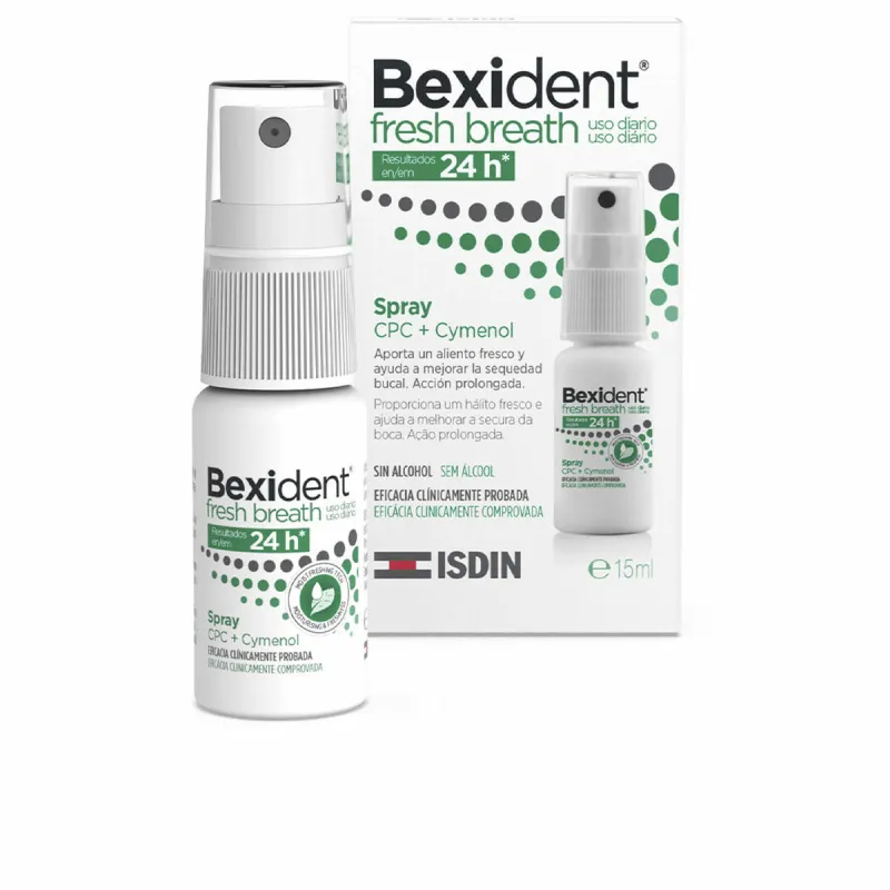 Burnos purškalas Isdin Bexident Fresh Breath 15 ml Spray Gaivus kvėpavimas