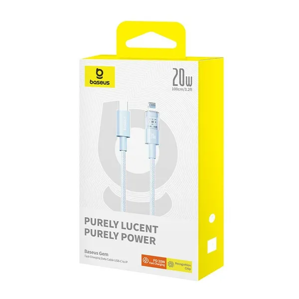 USB-C - Lightning kabelis Baseus P10373001311-00 Mėlyna 1 m