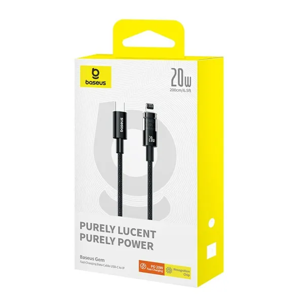 USB-C - Lightning kaapeli Baseus P10373001111-01 Musta 2 m