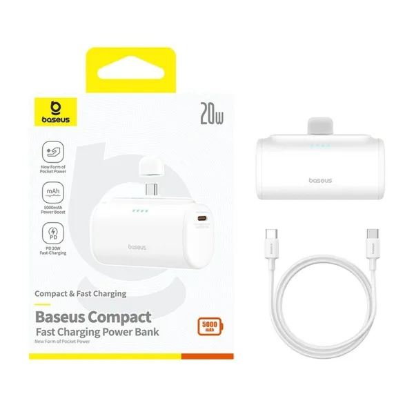 Powerbank Baseus P10068306213-00 White 5000 mAh