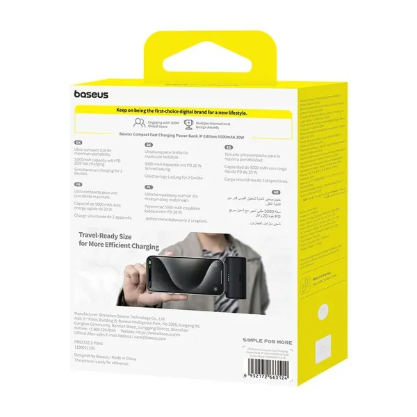 Powerbank Baseus P10068307113-00 Black 5000 mAh