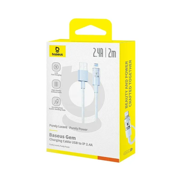 USB to Lightning Cable Baseus P10373003311-01 Blue 2 m