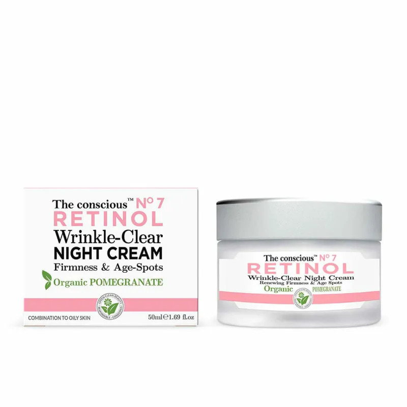 Ryppyjä estävä yövoide The Conscious Retinol 50 ml Granaattiomena