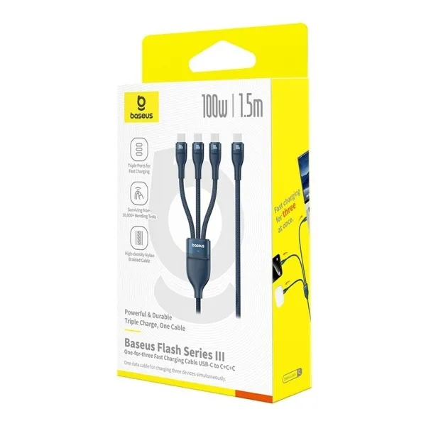 Кабель USB-C — USB-C Baseus P10377503321-00 Синий 1,5 m