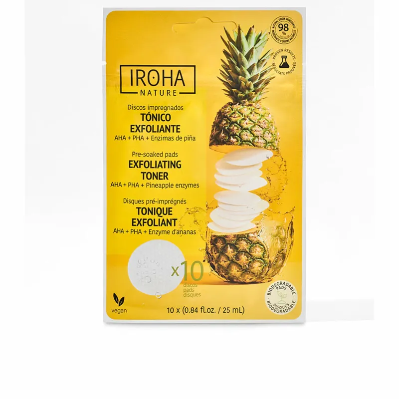 Veido valymas Iroha Exfoliating Toner (10 vnt.)
