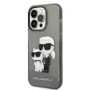 Karl Lagerfeld IML Glitter NFT Karl & Choupette - Case for iPhone 14 Pro (Black)