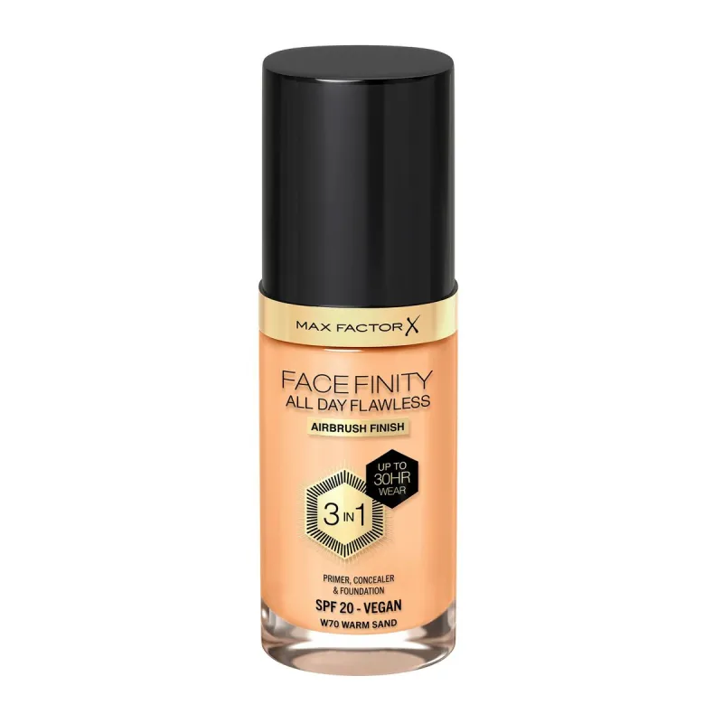 Pohjameikkivoide Max Factor Facefinity Nº 70-warm sand Nº 70 Warm Sand Spf 20 30 ml 3-in-1