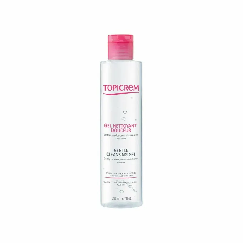 Kasvojen puhdistusgeeli Topicrem Hydra+ 200 ml