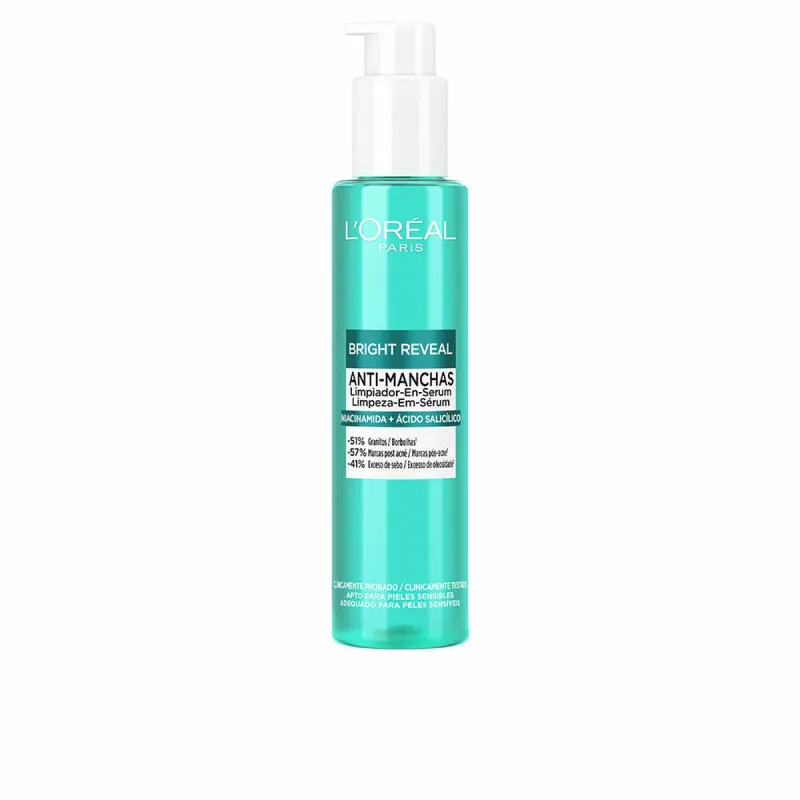 Maksaläiskiä hoitava seerumi L'Oreal Make Up Bright Reveal Niacinamida 150 ml puhdistusaine
