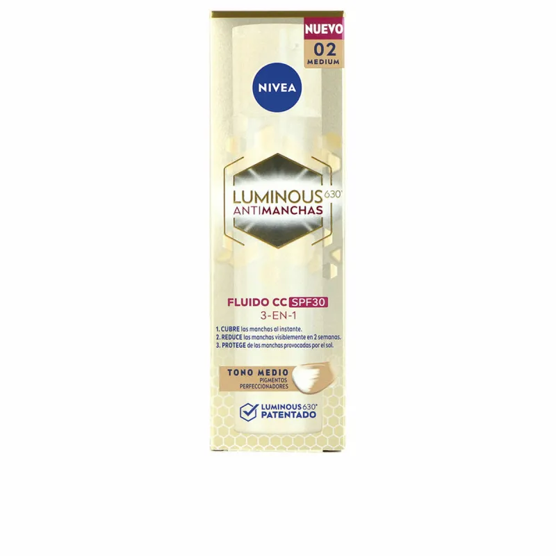 CC Cream Nivea LUMINOUS 630º Keskinopea Spf 30 40 ml