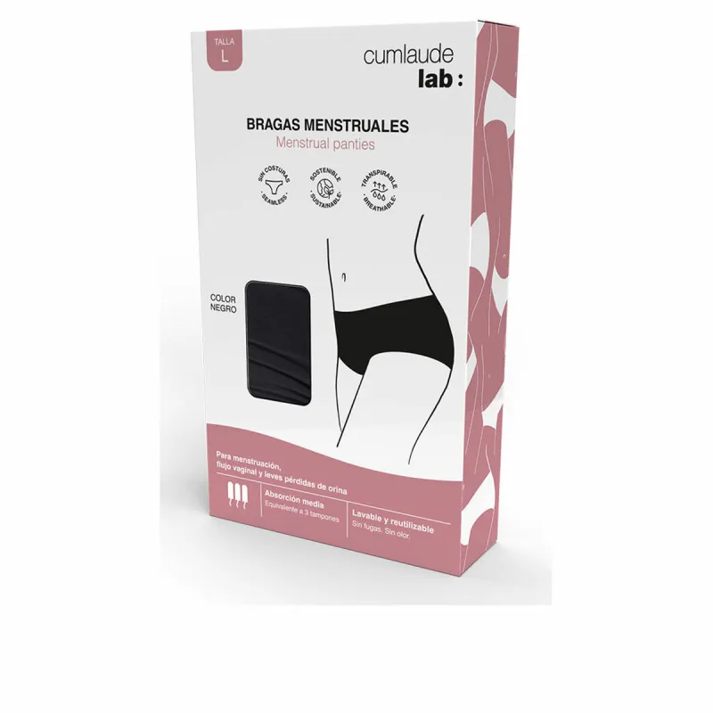 Увлажняющее масло Cumlaude Lab CUMLAUDE LAB BRAGAS MENSTRUALES Чёрный L 1 штук ()
