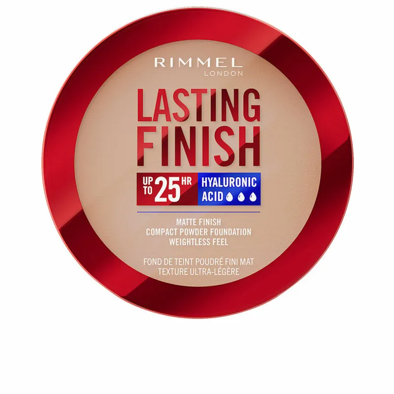 Puuterimeikinpohjustustuote Rimmel London LASTING FINISH Nº 006 rose vanilla Spf 20 7 g