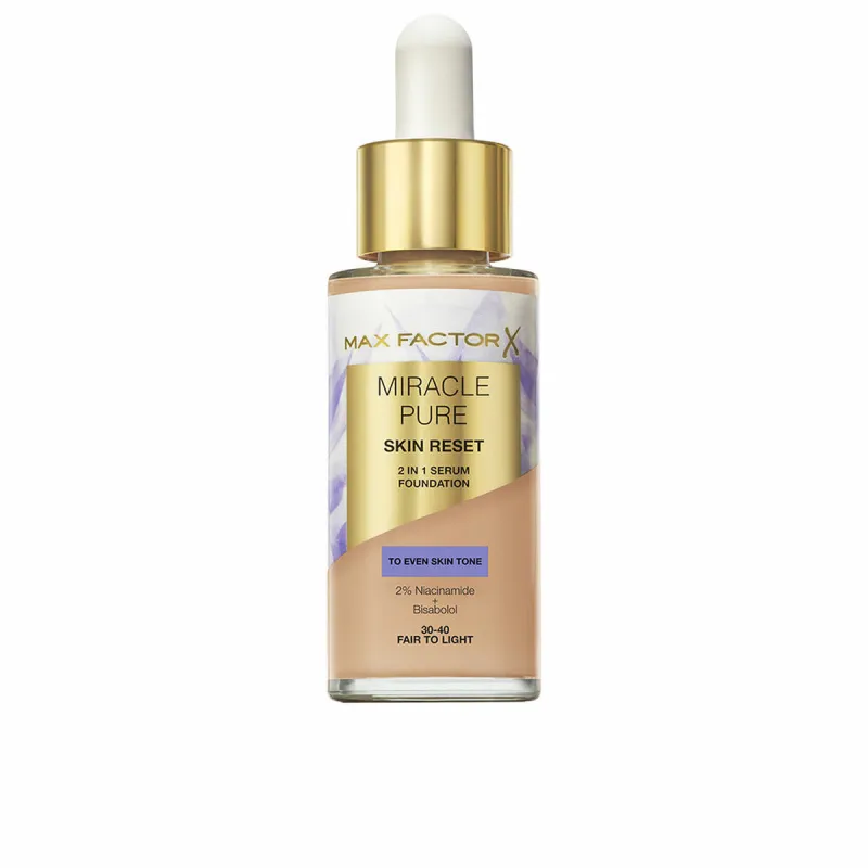Жидкая основа для макияжа Max Factor MIRACLE PURE Nº 30-40 Fair to Light 30 ml