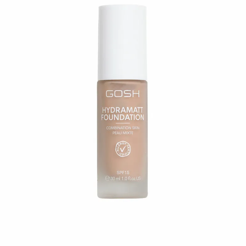 Crème Make-up Base Gosh Copenhagen HYDRAMATT Nº 008-Medium Red Spf 15 30 ml