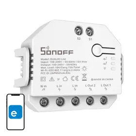 Smart Wi-Fi switch WiFi Sonoff Dual R3 Lite