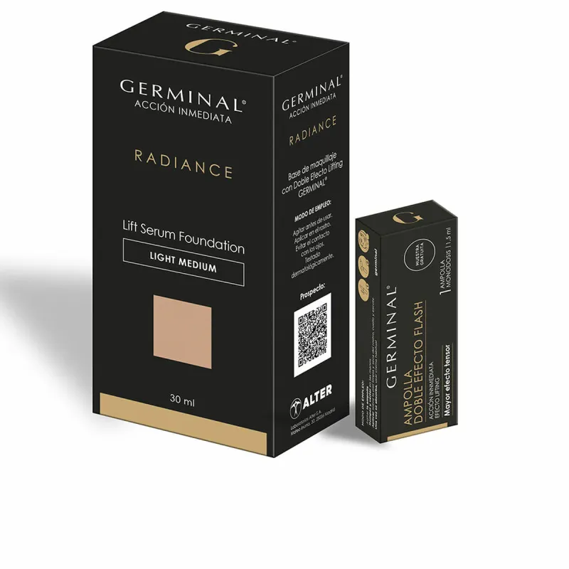 Nestemäinen meikin pohjustusaine Germinal ACCIÓN INMEDIATA RADIANCE 2 Kappaletta