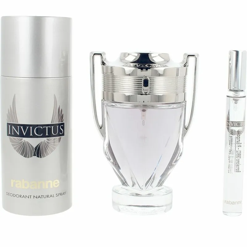 Meeste parfüümi komplekt Paco Rabanne INVICTUS 3 Tükid, osad
