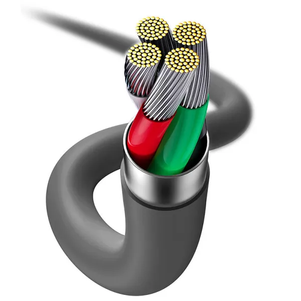 Baseus Jelly cable USB to Lightning, 2,4A, 1,2m (black)