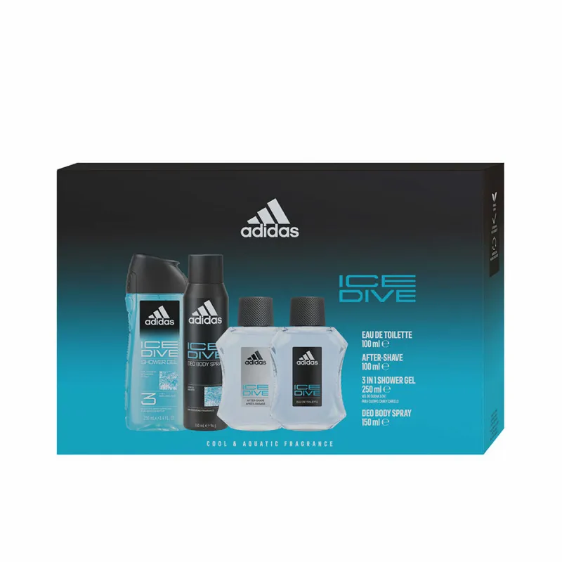Мужской парфюмерный набор Adidas ICE DIVE 4 Предметы
