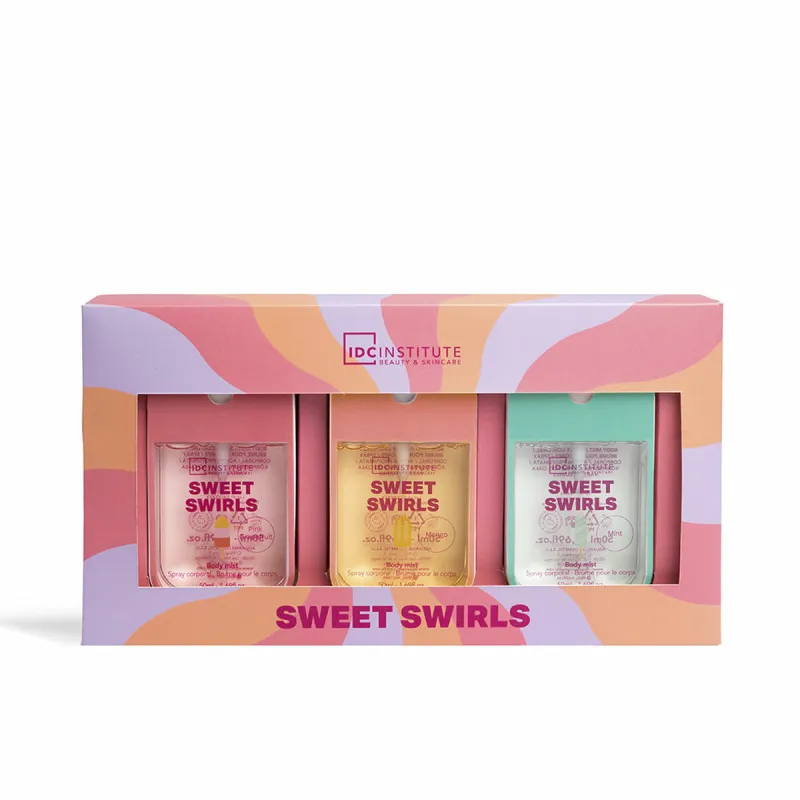 Naiste parfüümi komplekt IDC Institute SWEET SWIRLS 3 Tükid, osad