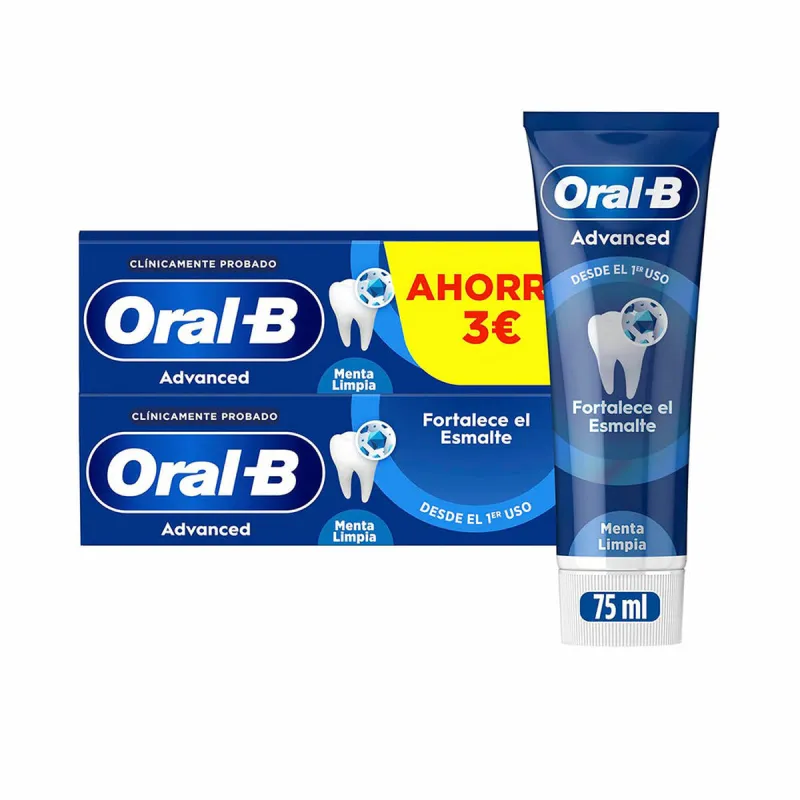 Dantų pasta Emalio jėga Oral-B ADVANCED 75 ml 2 vnt.