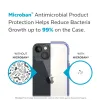 Speck Presidio Perfect-Clear with Impact Geometry - iPhone 15 Plus / 14 Plus Case with MICROBAN Coating (Clear / Grounded Purple