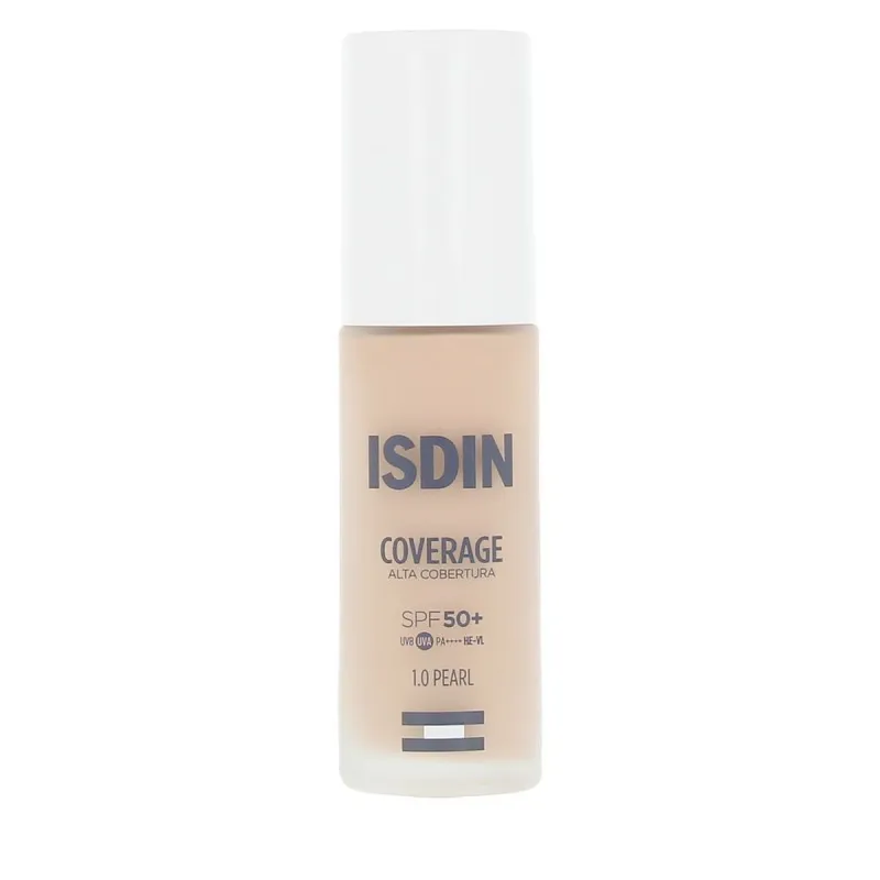 Nestemäinen meikin pohjustusaine Isdin COVERAGE Nº 1.0 Pearl Spf 50 30 g