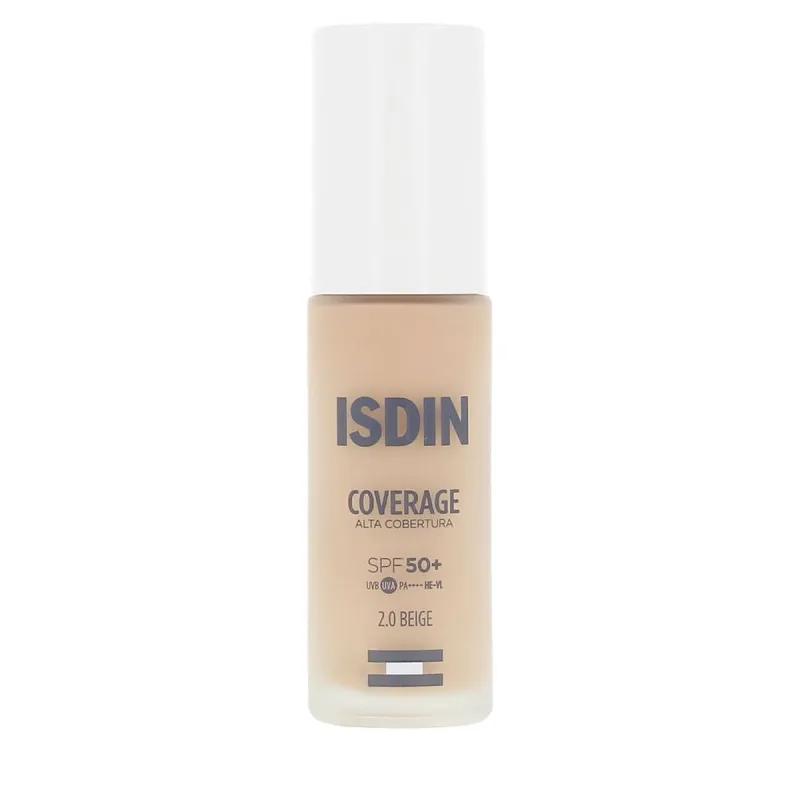 Skystas makiažo pagrindas Isdin COVERAGE Nº 2.0 Beige Spf 50 30 g
