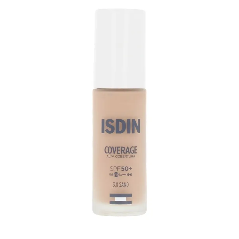 Skystas makiažo pagrindas Isdin COVERAGE Nº 3.0 Sand Spf 50 30 g