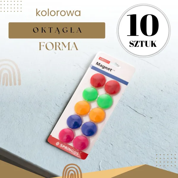 MB0011A МАГНИТЫ ДЛЯ ДОСКИ 10 ШТ. 30 мм