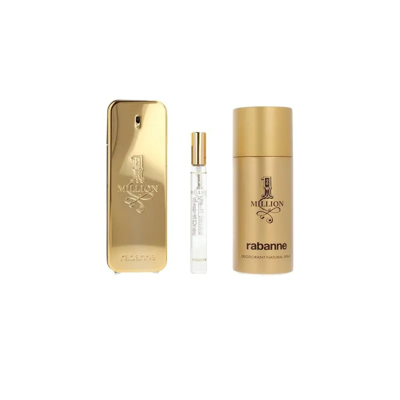 Meeste parfüümi komplekt Paco Rabanne 1 MILLION 3 Tükid, osad