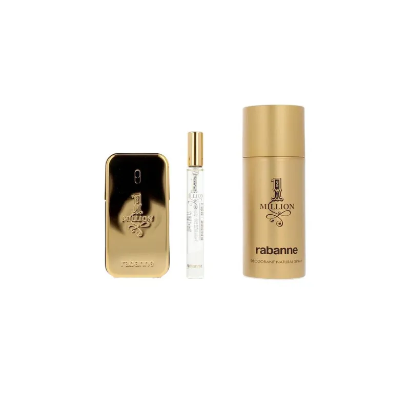 Meeste parfüümi komplekt Paco Rabanne 1 MILLION 3 Tükid, osad