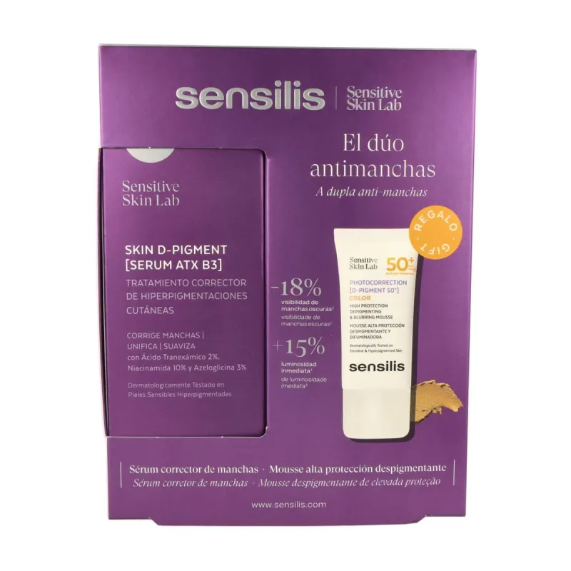 Set kozmetike za žene Sensilis SKIN D-PIGMENT