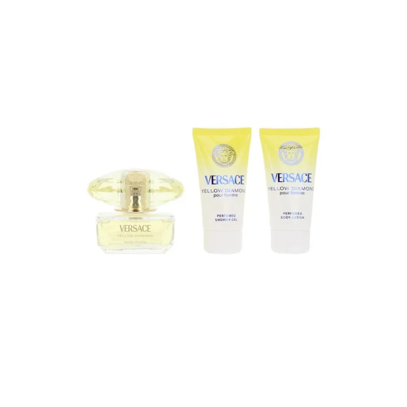 Naisten parfyymisetti Versace YELLOW DIAMOND 3 Kappaletta