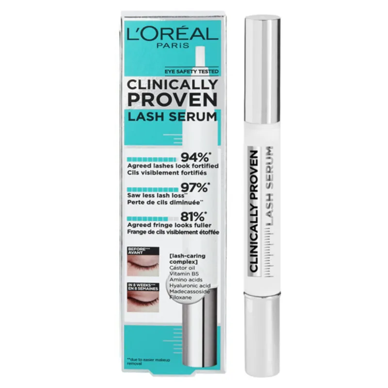 Blakstienų ir antakių serumas L'Oreal Make Up Clinically Proven 1,9 ml