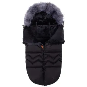 Lämpöpussi Springos SB0020, 4-in-1, rattaisiin, pulkkaan ja kantokoppaan, 90 cm, musta