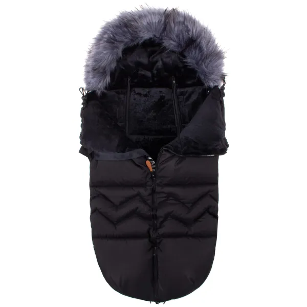 Soojakott Springos SB0020, 4-ühes, vankrisse, kelgule ja gondlale, 90 cm, must