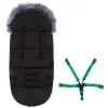 Lämpöpussi Springos SB0020, 4-in-1, rattaisiin, pulkkaan ja kantokoppaan, 90 cm, musta