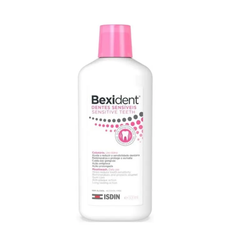Suuvesi Isdin Bexident Dientes Sensibles 500 ml Vihlovat hampaat Plakkia torjuva
