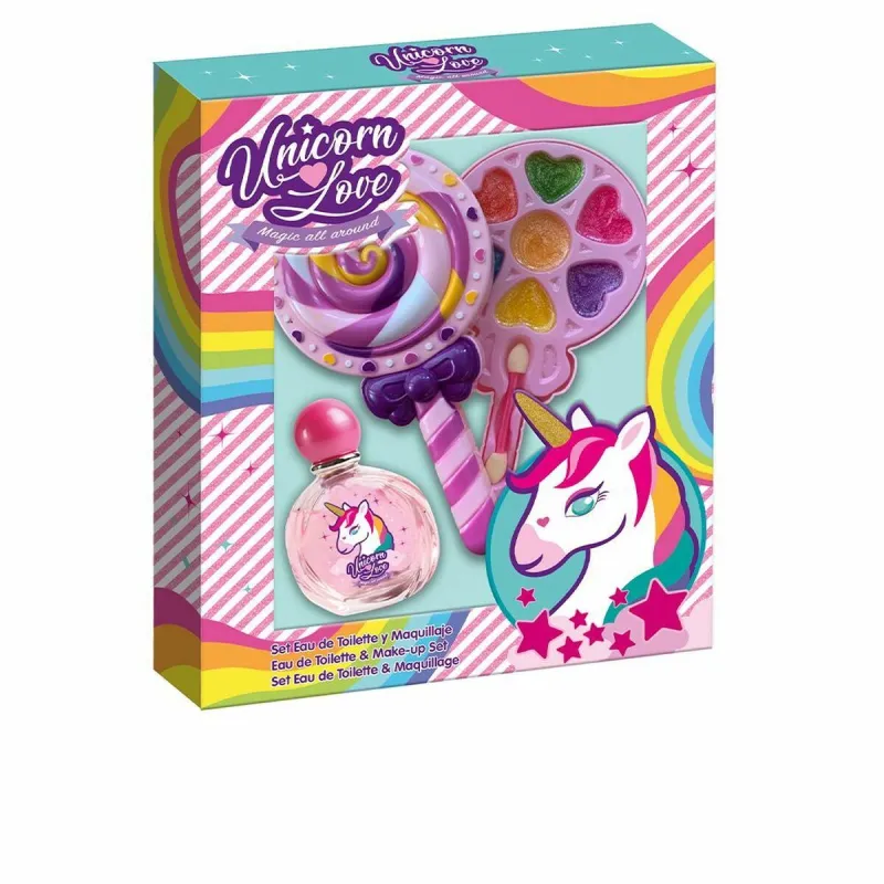 Детский набор для макияжа Unicorn Love Двойной леденец EDT 9 Предметы