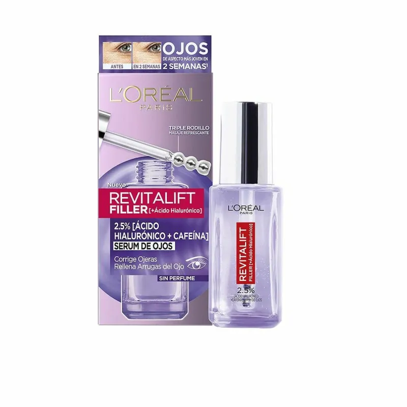Silmänympärysseerumi L'Oreal Make Up Revitalift Filler 20 ml Silmänympärysvoide Ryppyjä ehkäisevät