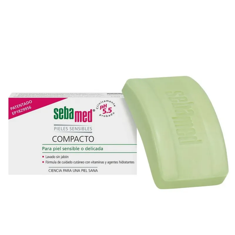 Твердый гель Sebamed Compacto 150 g без мыла для ванной Чувствительная кожа