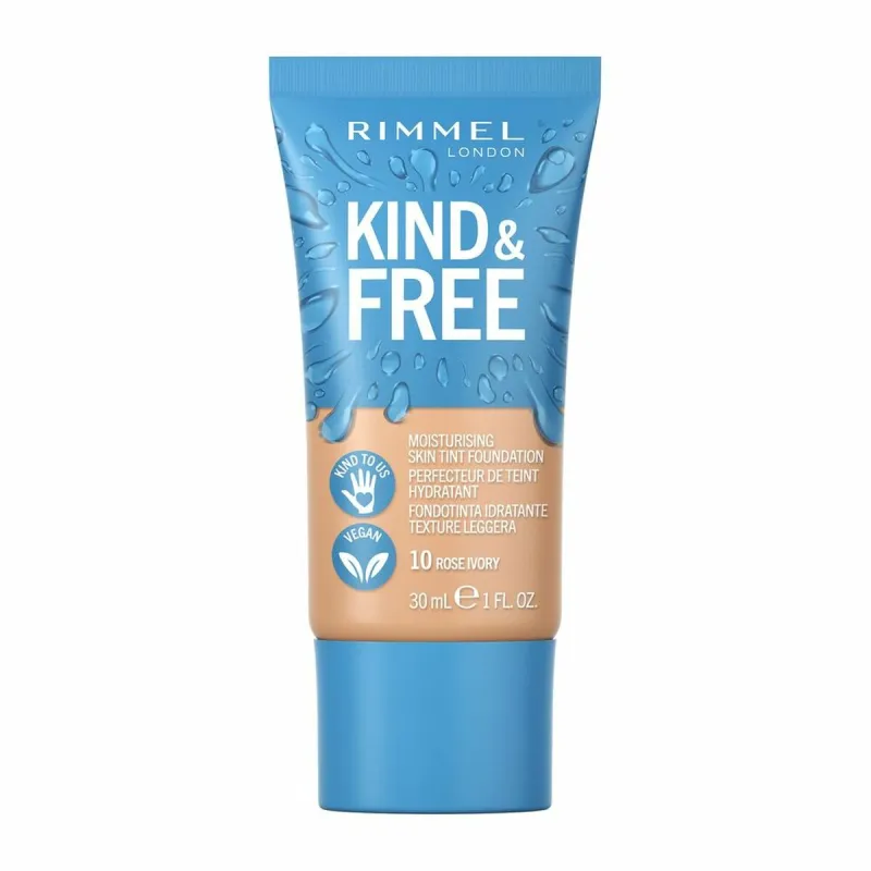 Kremas-makiažo pagrindas Rimmel London Kind & Free 10-rose ivory (30 ml)