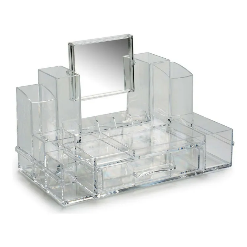 Kosmeetikatarvete organiseerija Berilo Läbipaistev Klaas 15,5 x 19,5 x 30 cm 30 x 15,5 x 15,5 cm 30 x 19 x 15,5 cm
