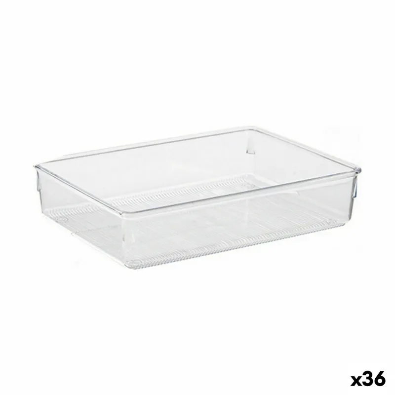 Daudzfunkcionāls Organizators Caurspīdīgs Plastmasa 24 x 5,5 x 15,8 cm Multilietošana (36 Vienības)