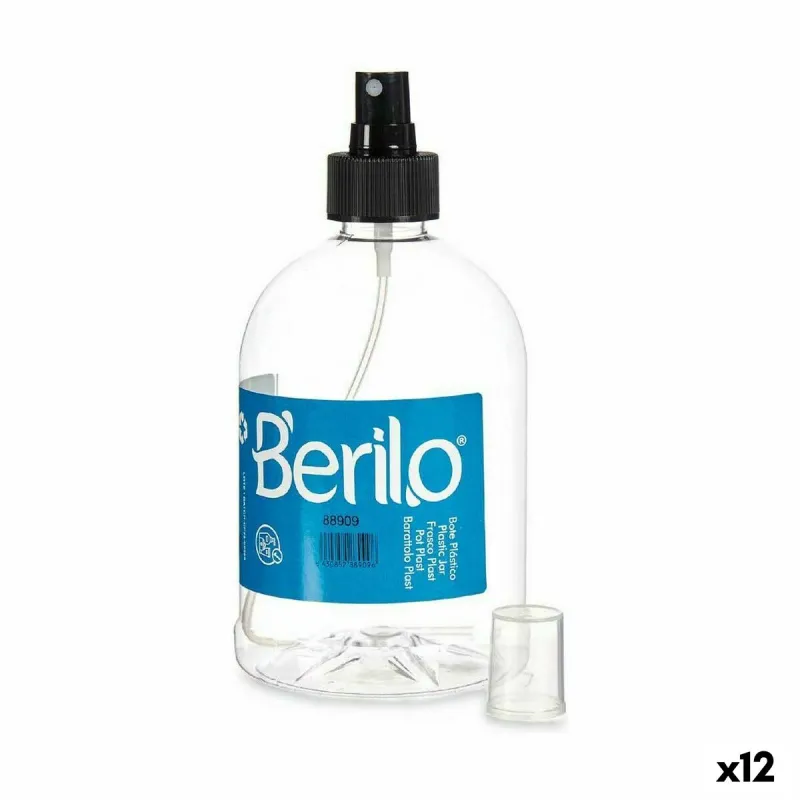Опрыскиватель Berilo Чёрный Прозрачный Пластик 500 ml (12 штук)