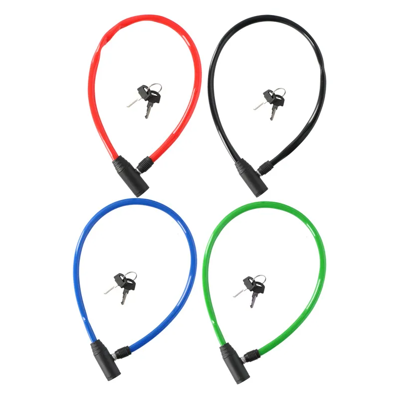 Dunlop - Cable, anti-theft bicycle lock (red)