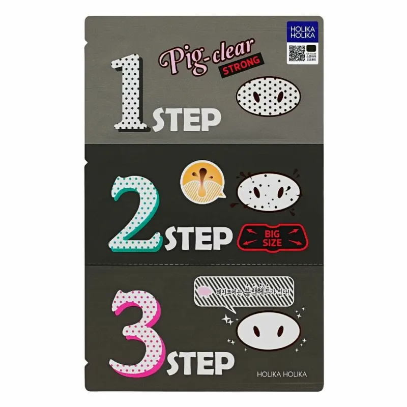 Sejas maska Peel Off Holika Holika Pig-clear Strong 3 Step